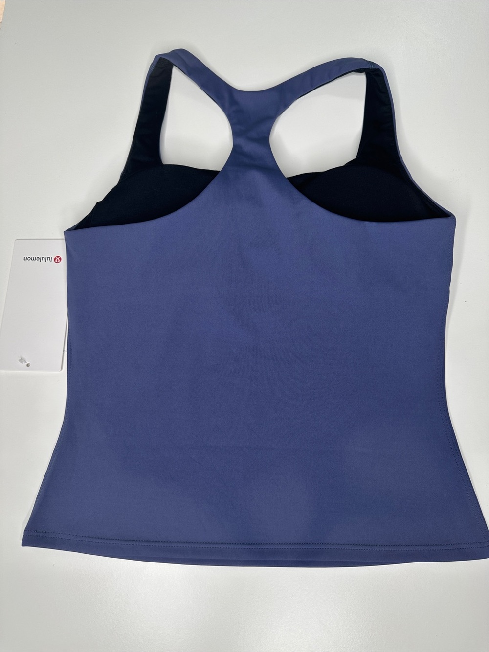 Lululemon Lightweight Tennis Tank Shade Blue Size 6 NWT Built-In Bra - Picture 4 of 12